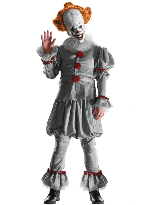 Rubie's Official Pennywise IT (2017 Movie), Adult Grand Heritage Super Deluxe Halloween Clown Costume, Mens Size Standard