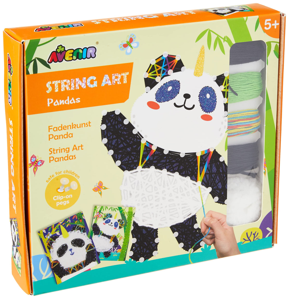 Avenir CH191709 String Art Panda, Mixed Colours, Mittel
