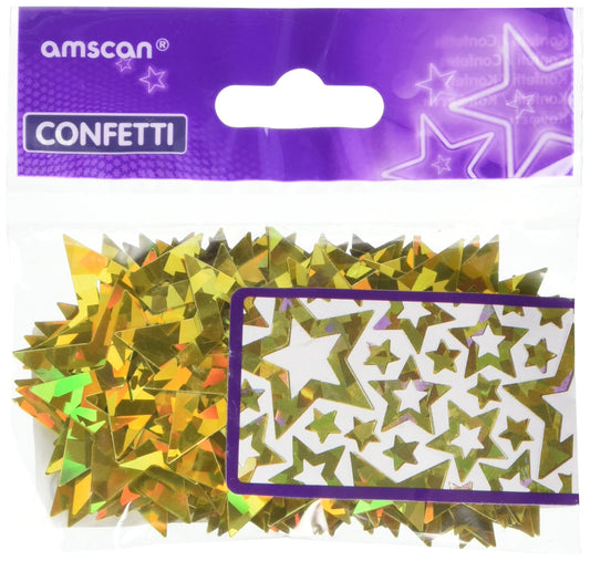 Amscan Confetti Star Shimmer gold 14g