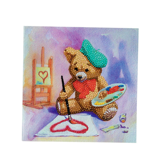 CCK-A16: "Teddy Crystal Artist" Crystal Art Card Kit