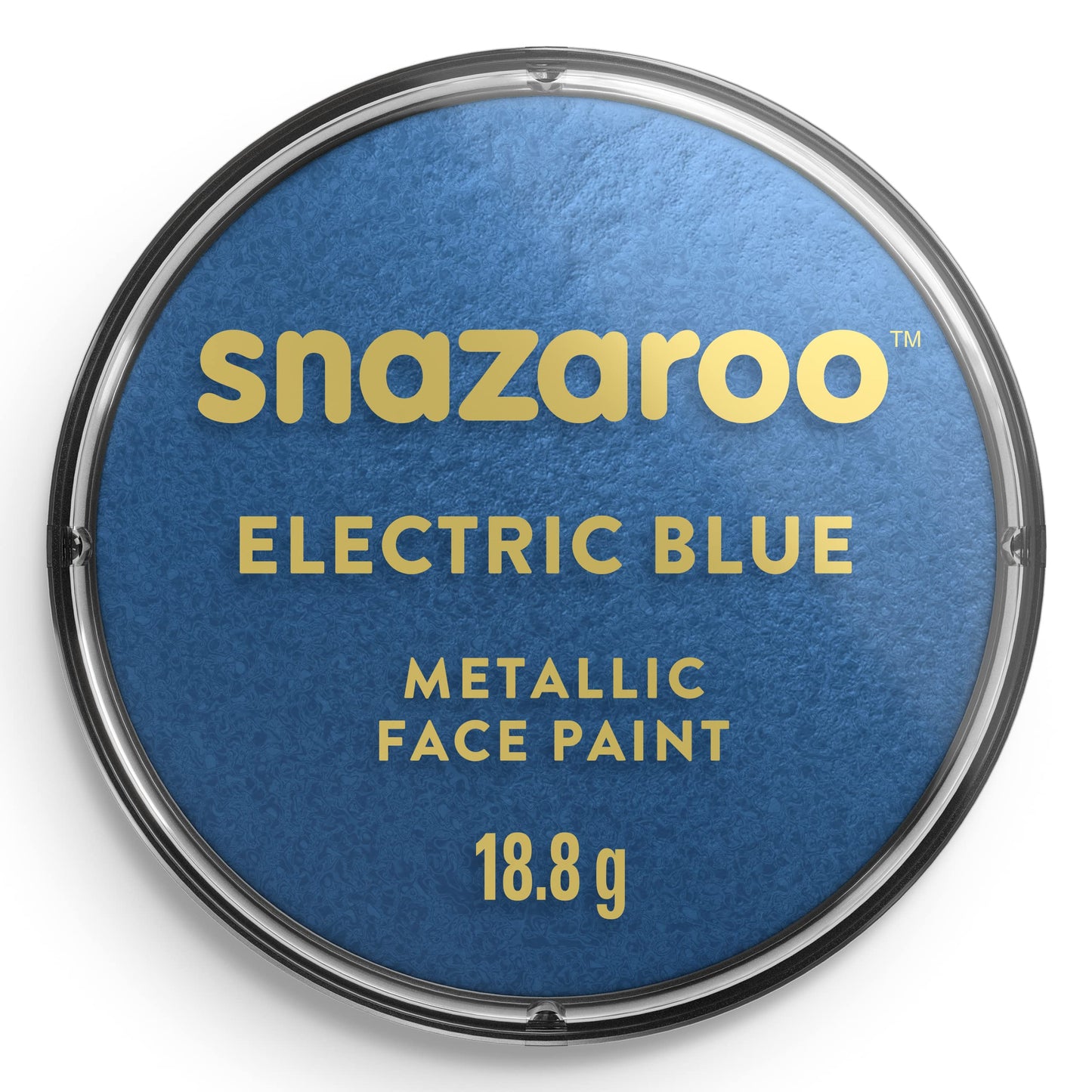 Snazaroo Metallic Face and Body Paint for Kids and Adults, Electric Blue Colour, Water Based, Easily Washable, Non-Toxic, Makeup, Body Painting for Parties, for Ages 3+