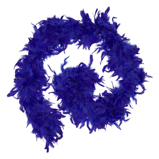 Bristol Novelty Feather Boa Royal Blue (Dark Purple), One Size