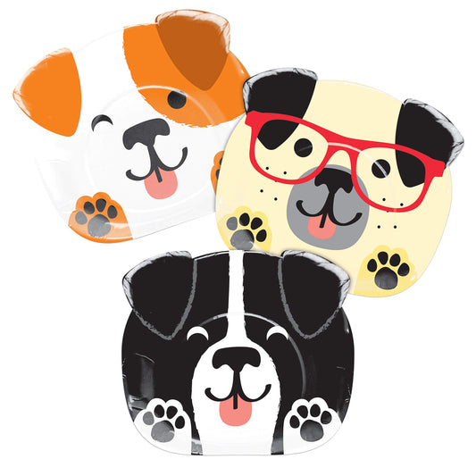 Creative Cute Dogs Shaped Paper Dinner Plates