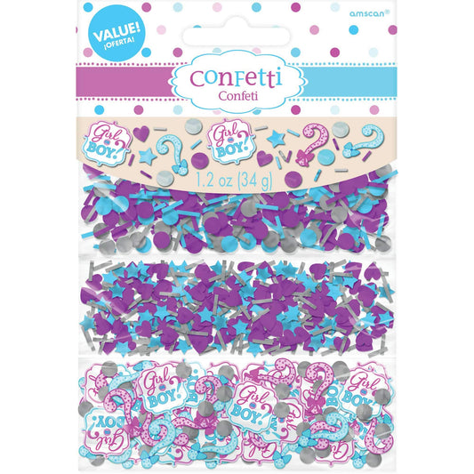 Girl or Boy 3 Pack Value Confetti 34g