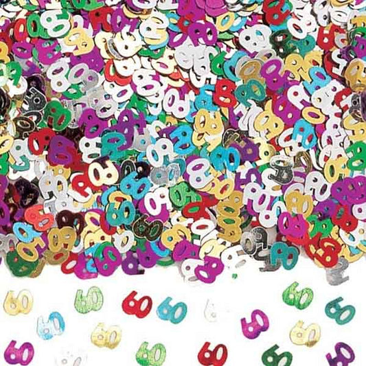 amscan Confetti num 60 mul 14g met