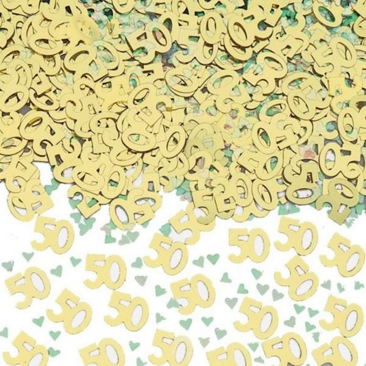 50th Gold Anniversary Metallic Confetti 14g