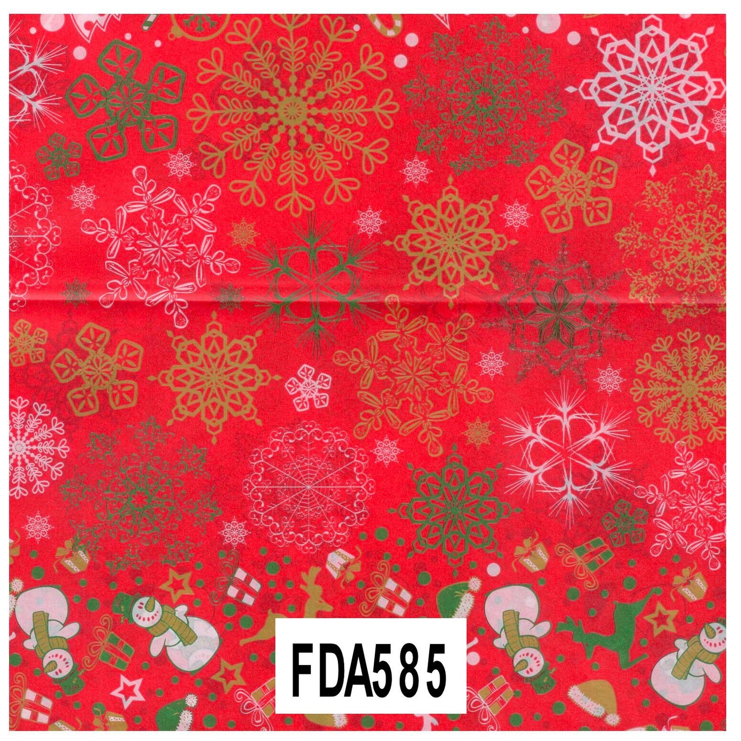 Decopatch Decoupage Printed Paper 381 x 305mm FDA585 Christmas Trees and Snowmen