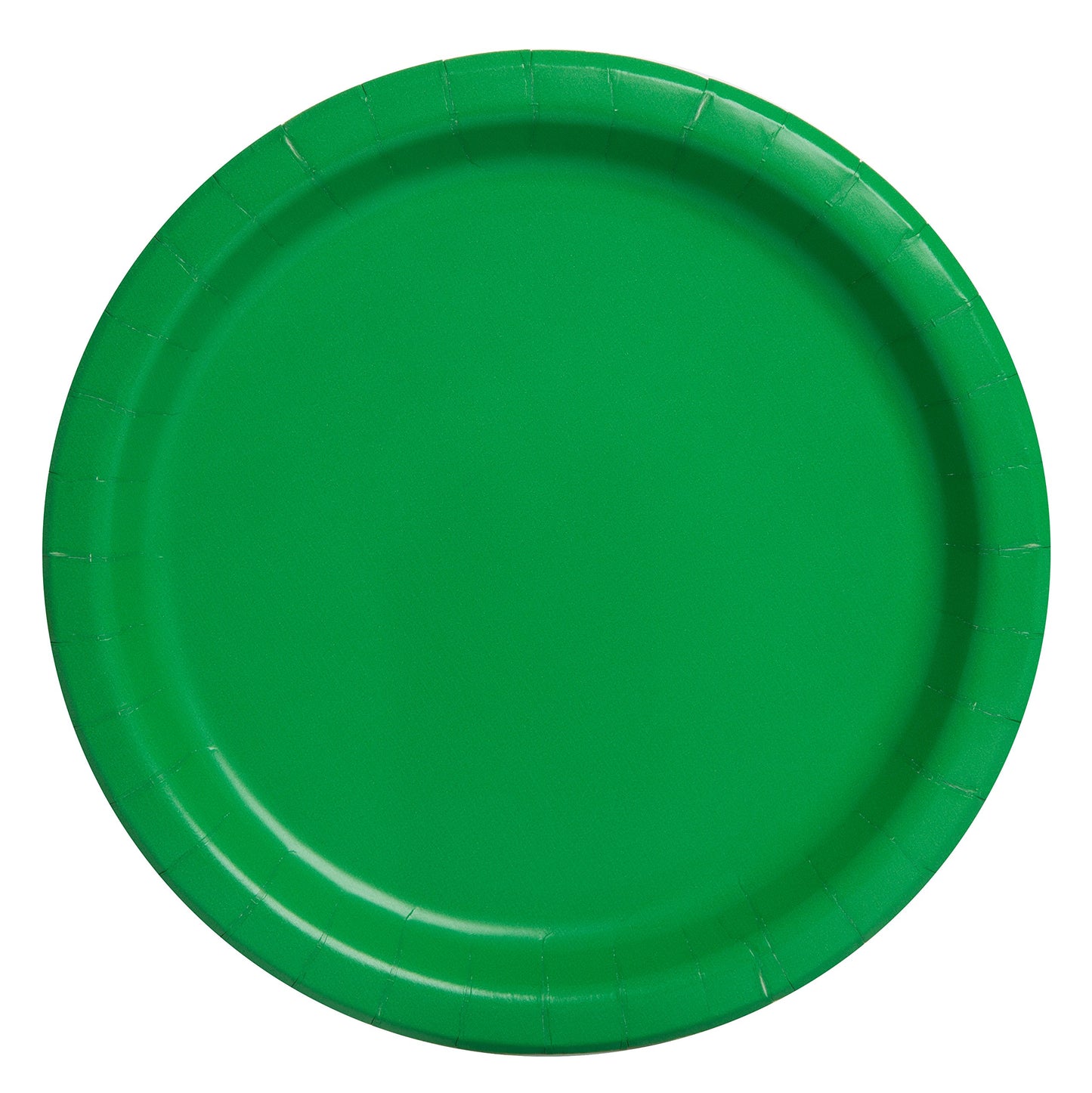 Unique 9" Round Dinner Plates | Emerald Green Color Theme | 16ct, 16 Count