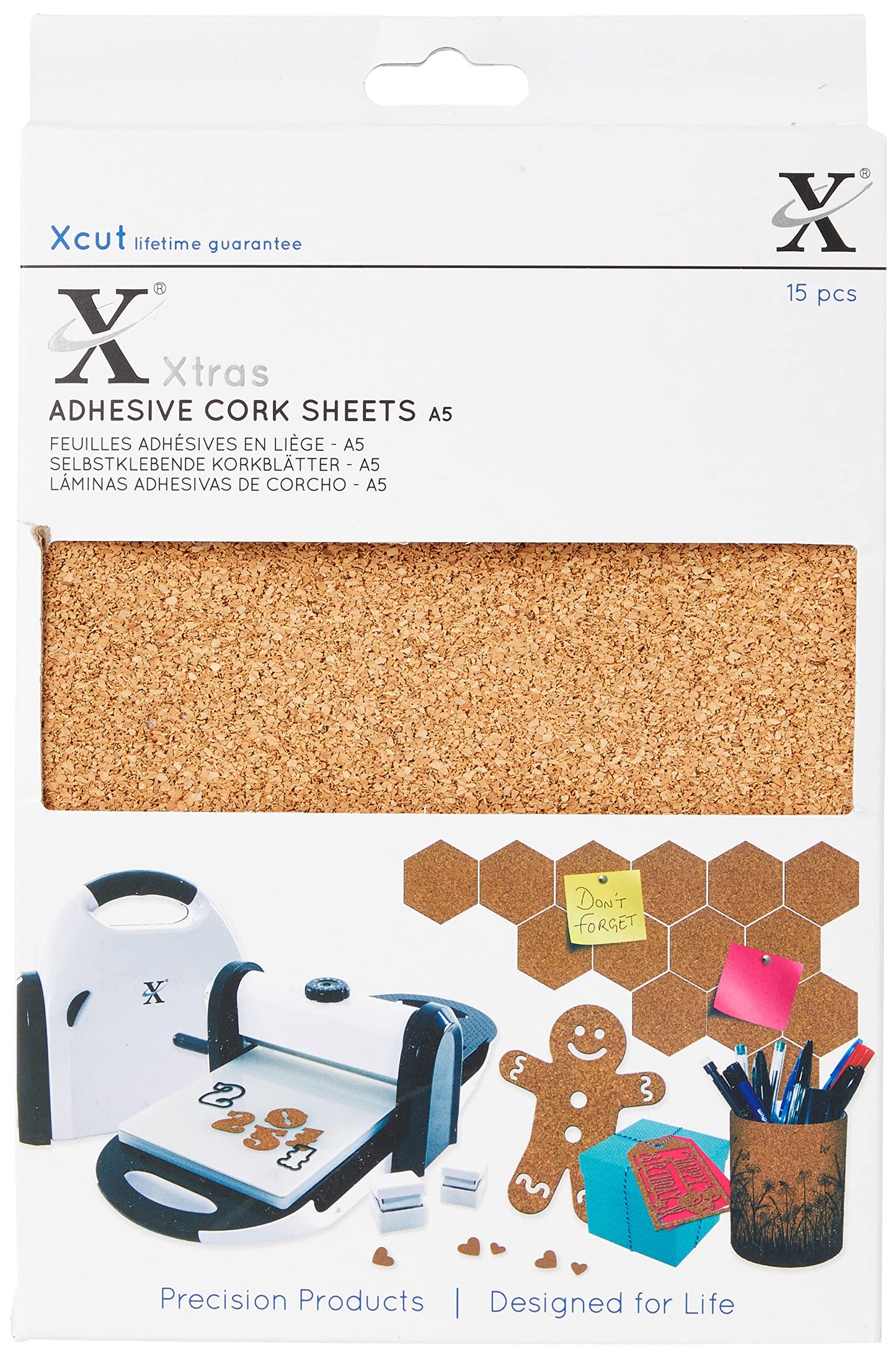 docrafts Xcut Xtra's A5 Adhesive Cork Sheets (Pack of 15)