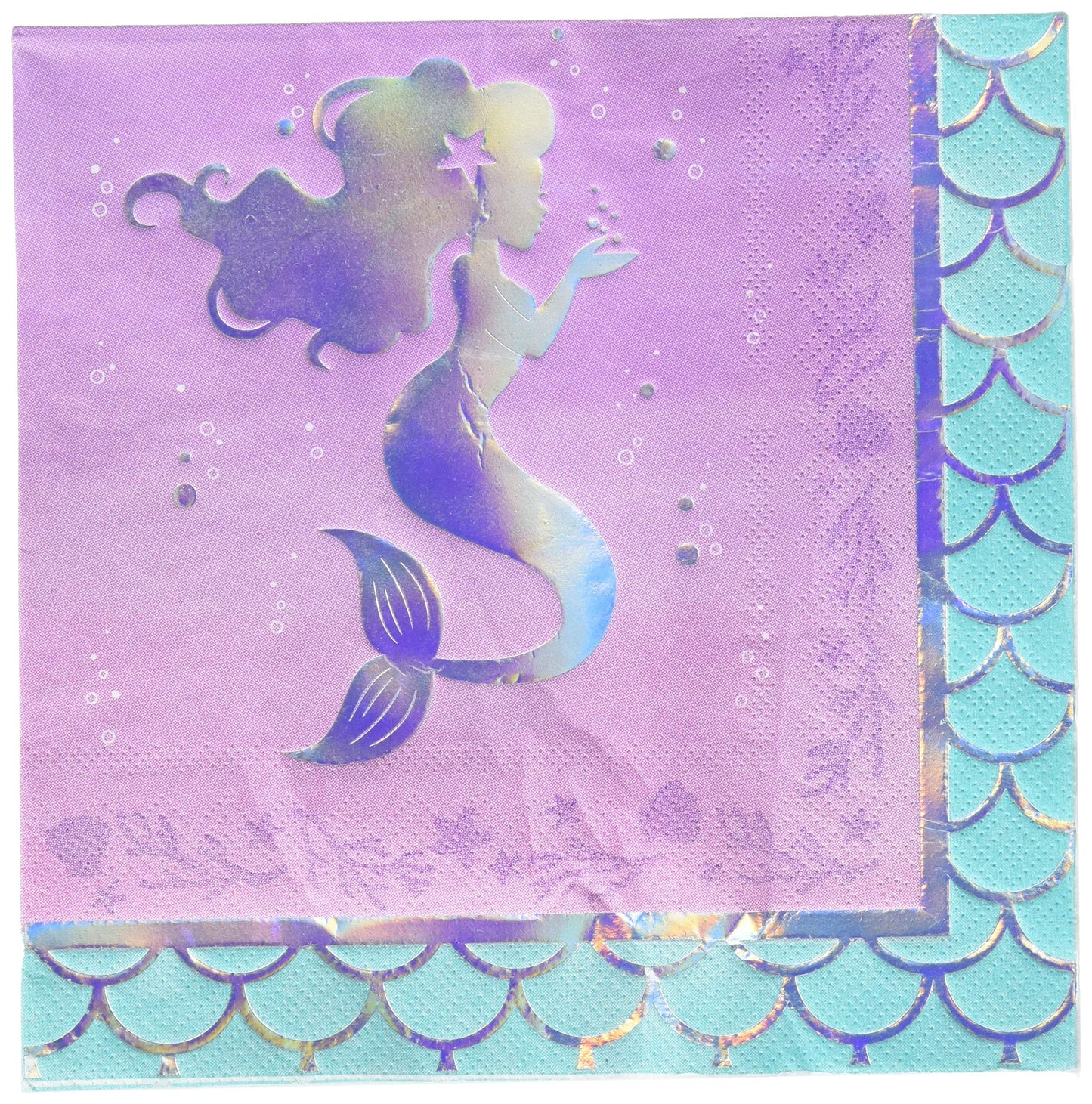 Creative Party Mermaid Theme Lunch Napkins